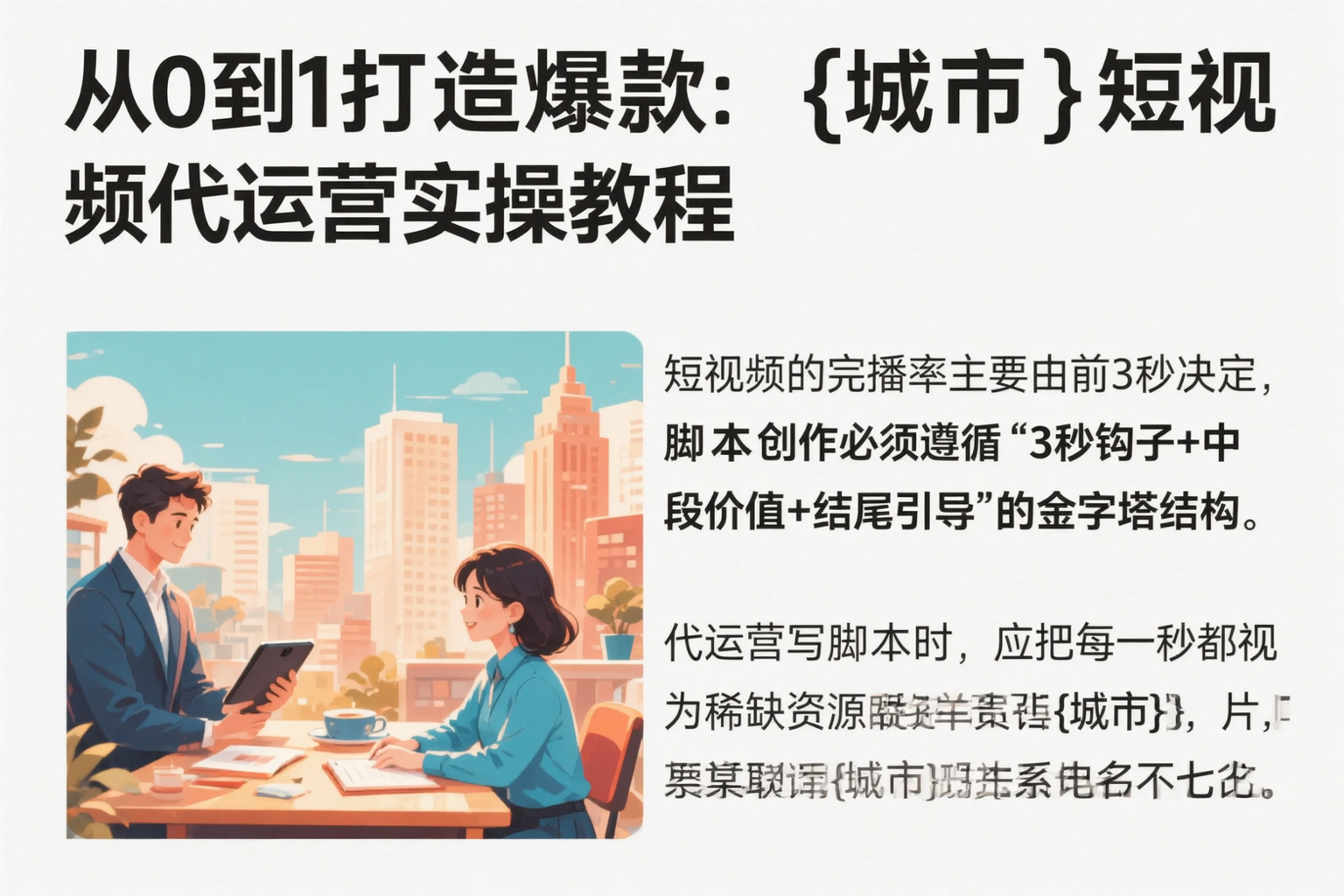 从0到1打造爆款:遵义短视频代运营实操教程