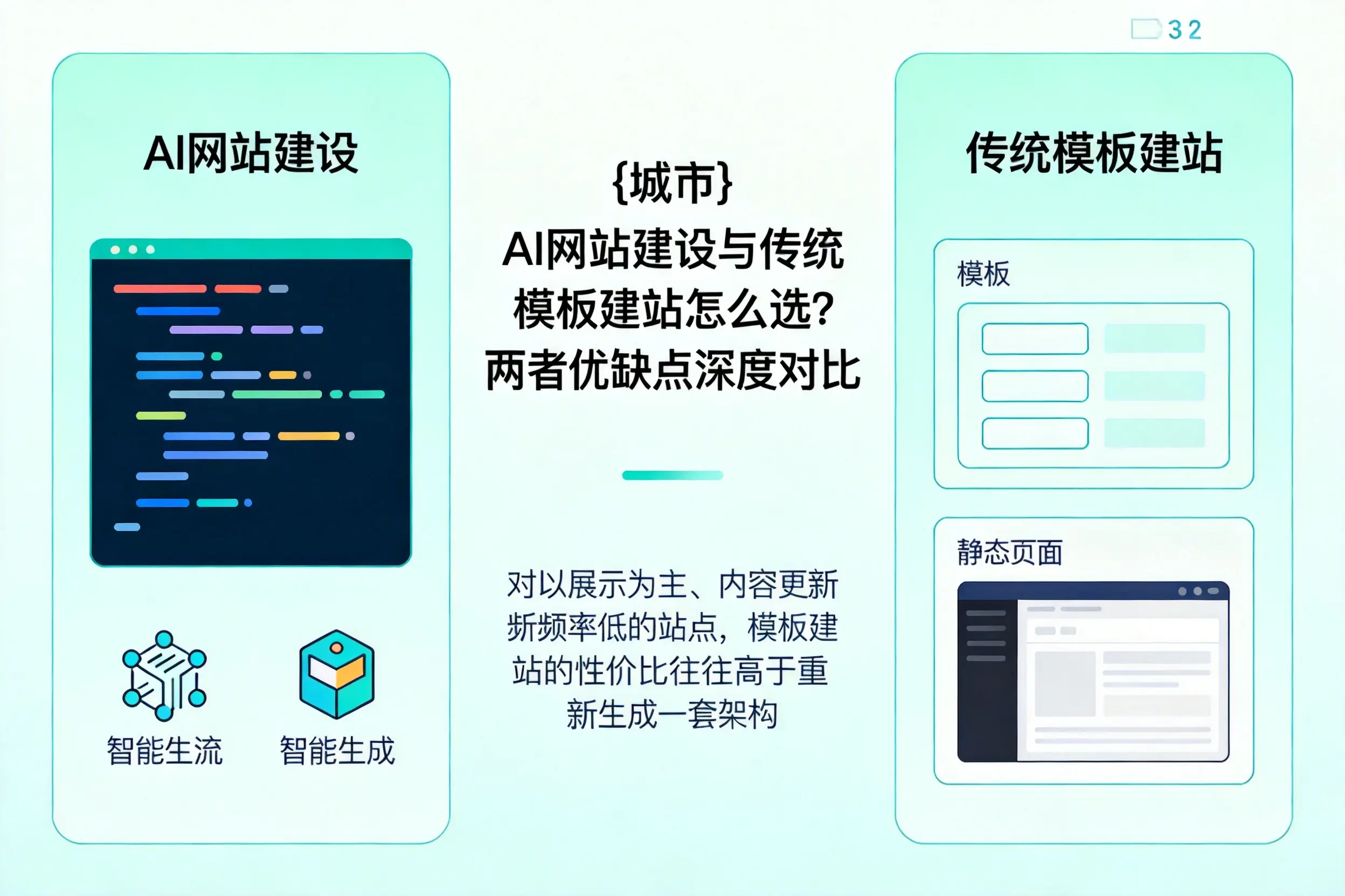 遵义AI网站建设与传统模板建站怎么选？两者优缺点深度对比