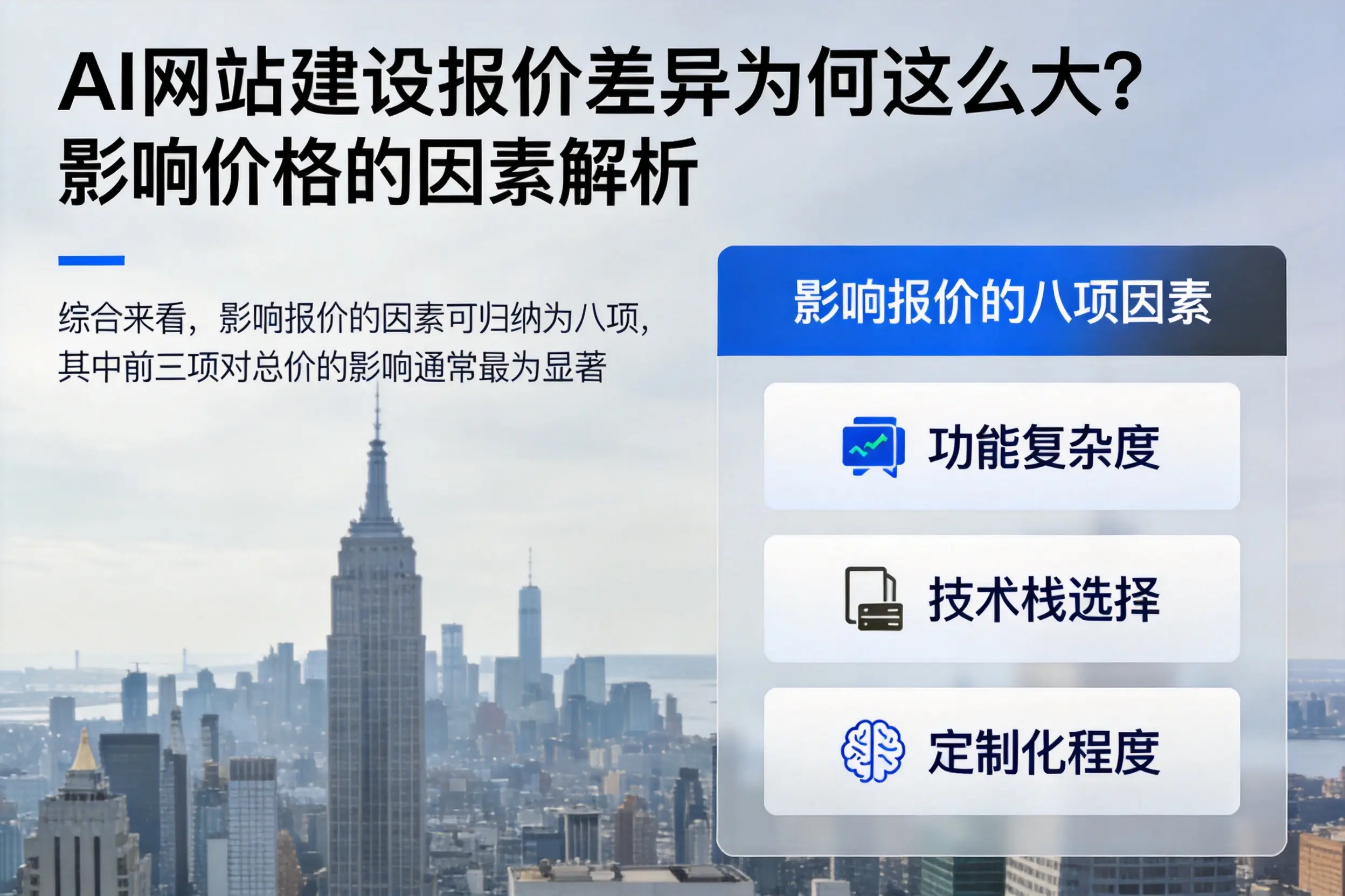 遵义AI网站建设报价差异为何这么大？影响价格的因素解析
